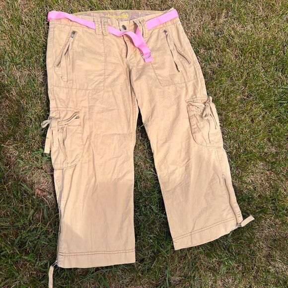 Y2K American Eagle Cargo Capri Pants - Picture 2 of 7